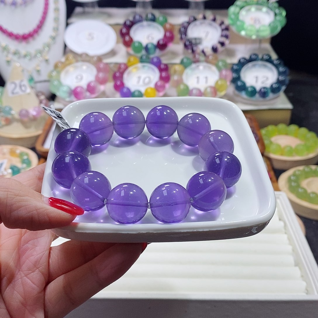 萤石手链未镶嵌龍**光18m