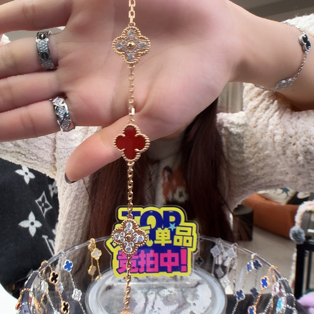 一***出石英石纯铜五花手链11111111