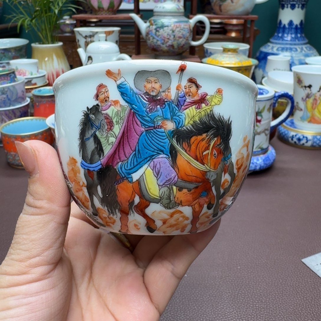 瓷片景德镇仿古手工制作精品展示