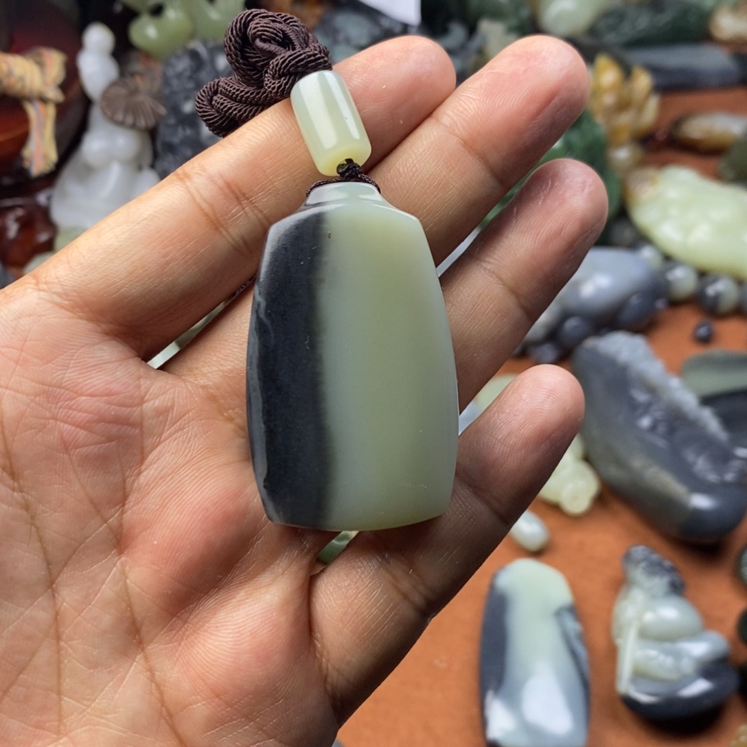 和田玉挂件未镶嵌鹤**鹏