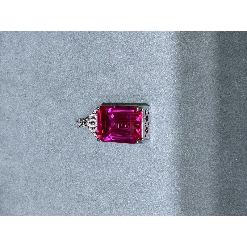 培育红宝石MM-158  时尚轻奢高端定制豪镶吊坠