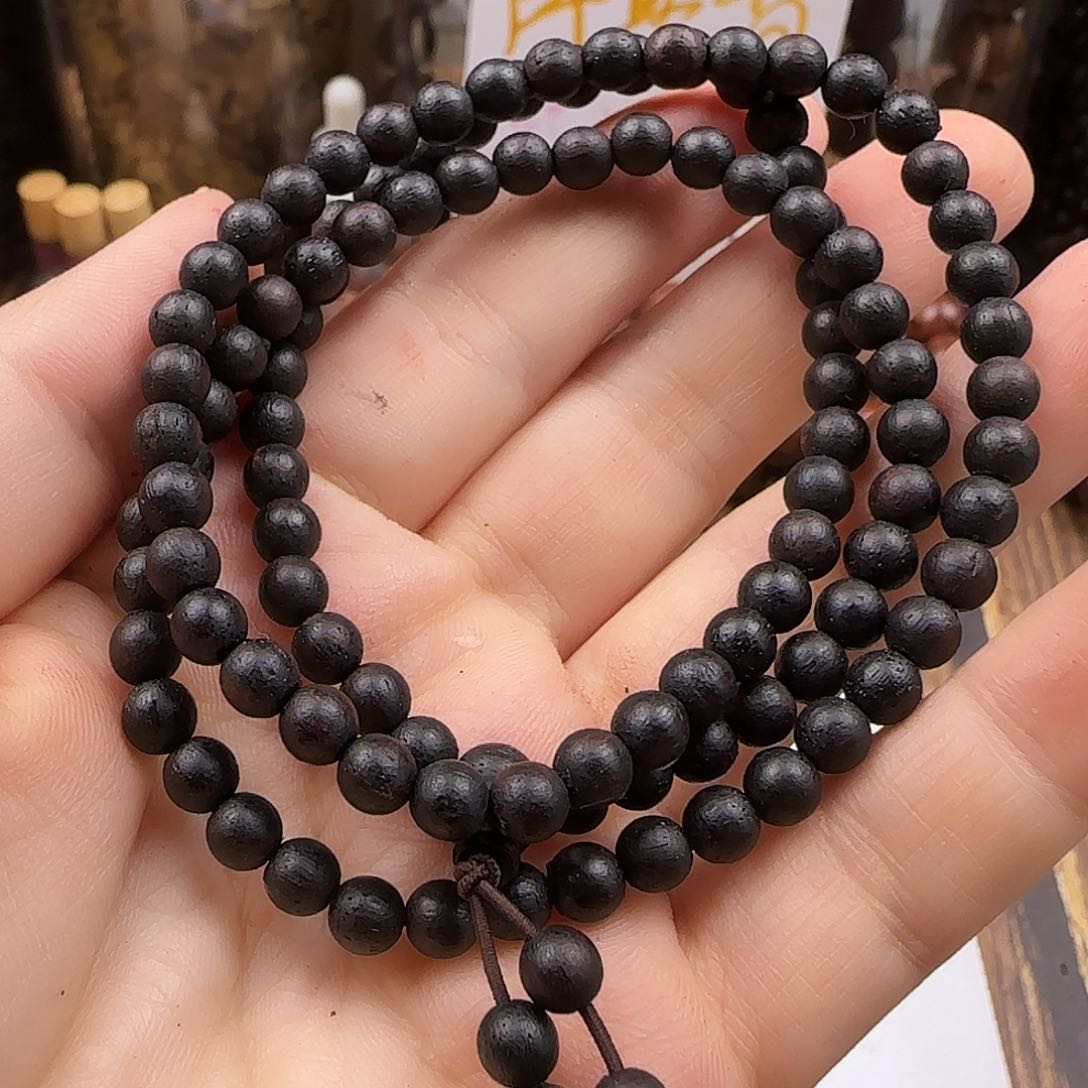 降真香手串/手链0.5#108紫棋楠高油多圈