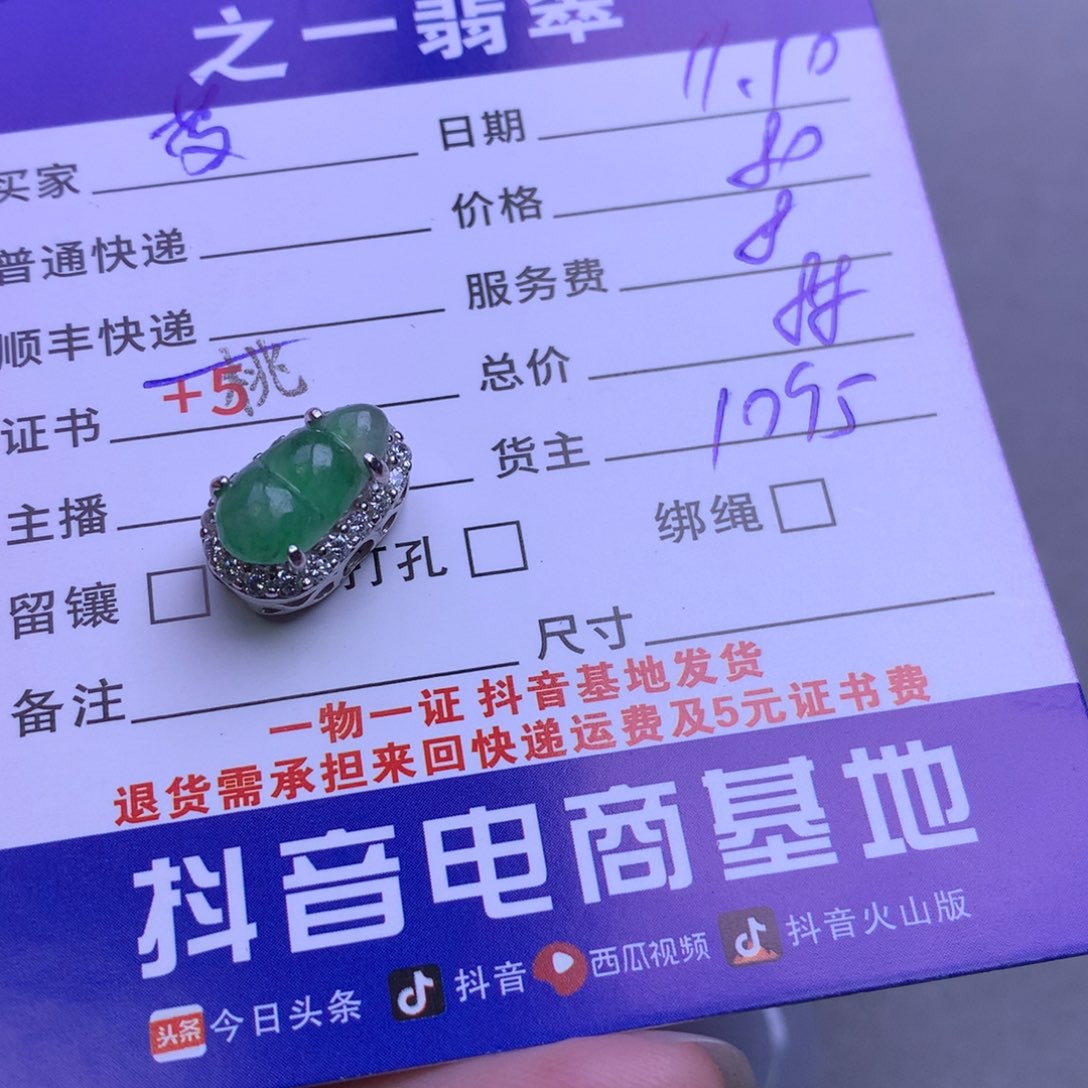 颈饰银S925镶嵌翡翠?*?
