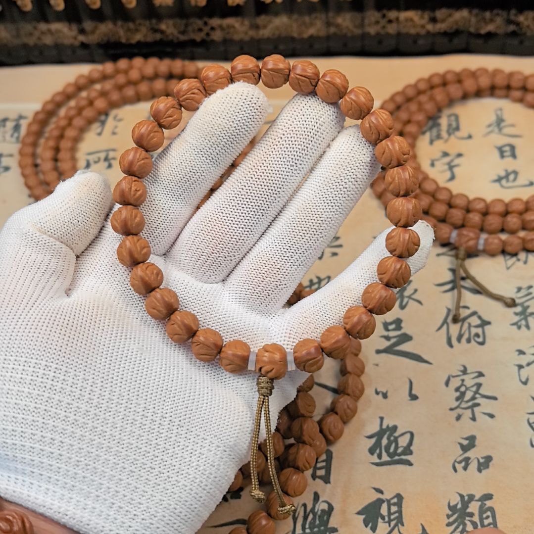 手串桃核小龙纹手串