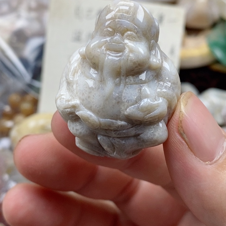 硅化珊瑚（珊瑚玉）未镶嵌颈饰