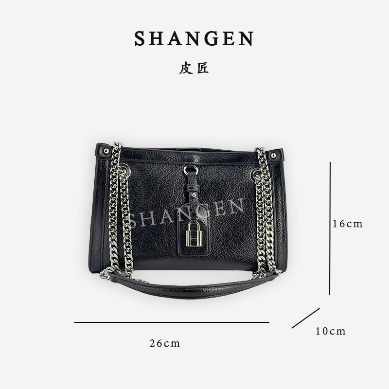 【尚恩CC】SK-92608-黑色-轻奢时尚女士新款单肩斜挎包