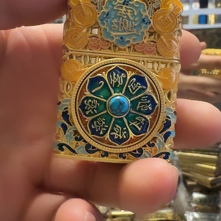 佐罗珐琅彩日进斗金打火机