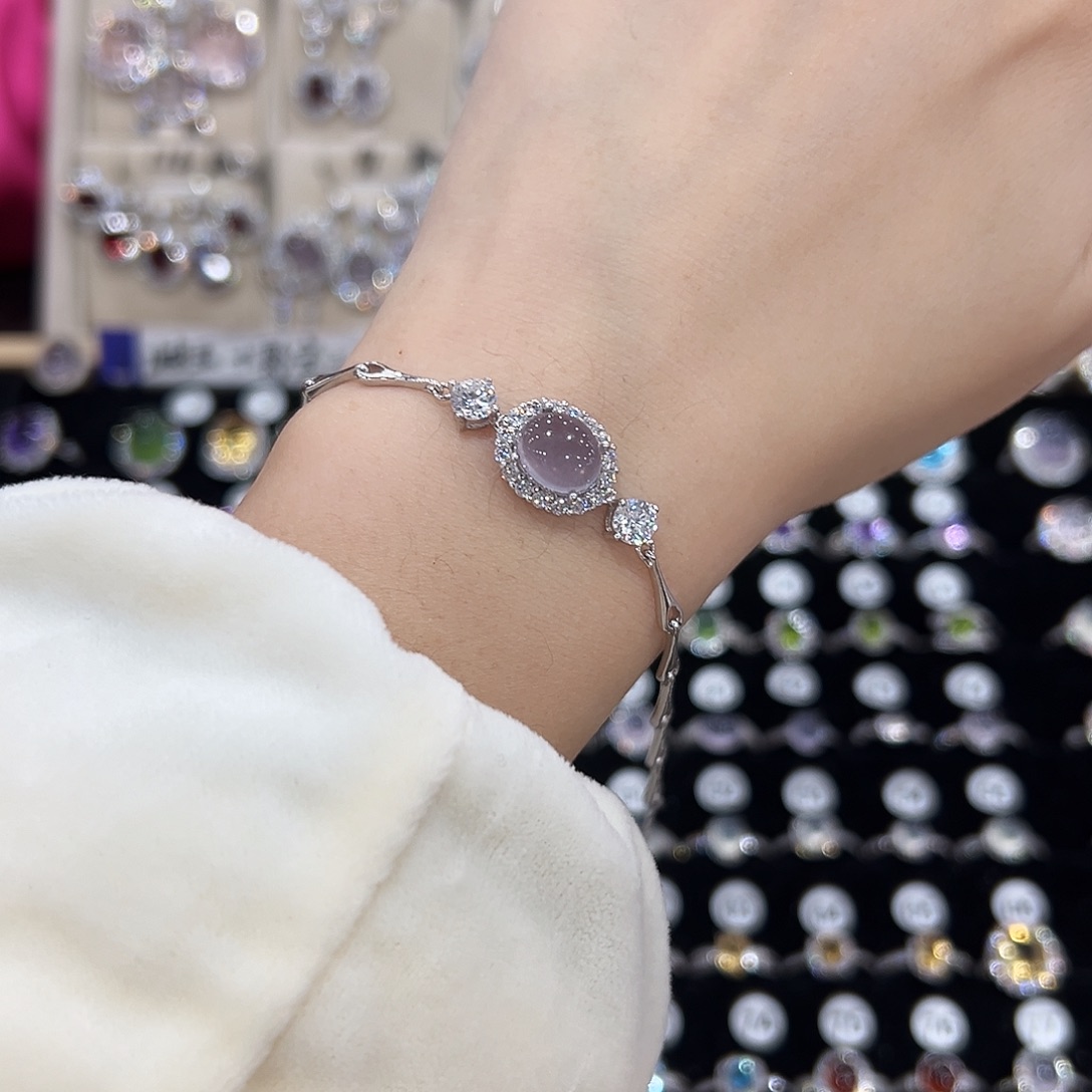 U***i戒指银S925镶嵌萤石