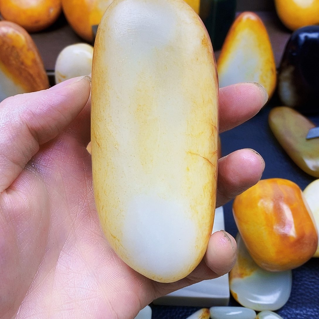 和田玉未镶嵌挂件森*