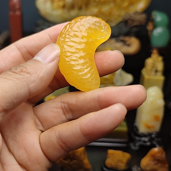 Z***8寿山石印石手把件手把件