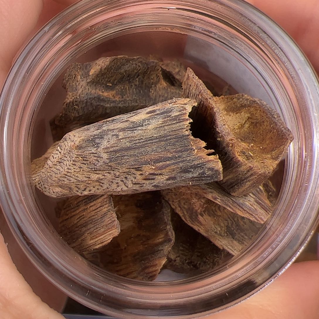 沉香沉香碎屑奇楠透顶绿原材料20克