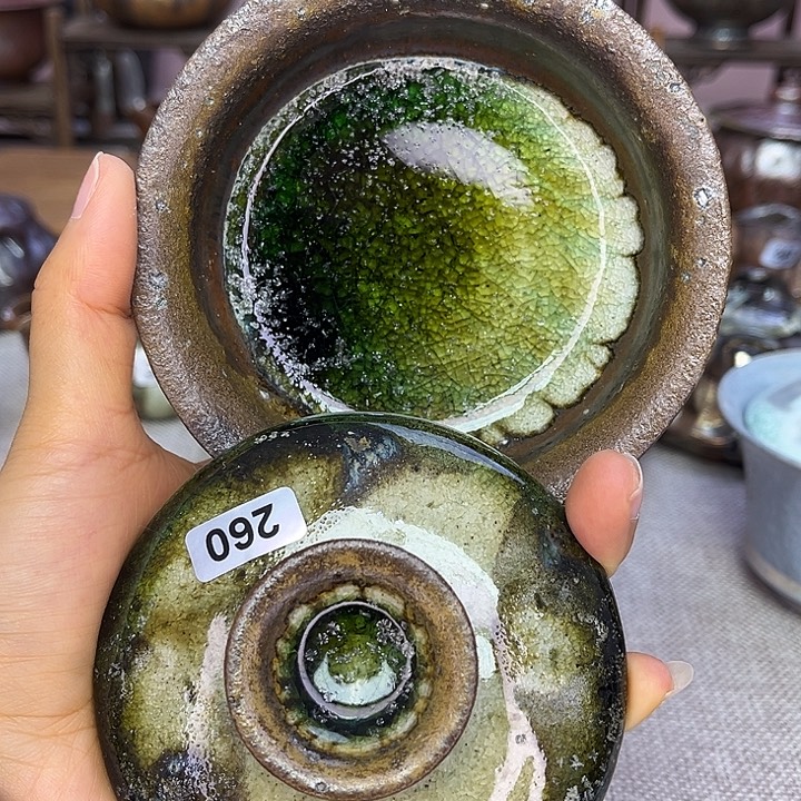 裸柴烧陶瓷手工茶器