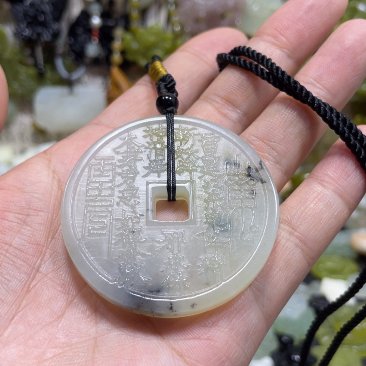 【闪购商品】岫玉颈饰未镶嵌19吊坠