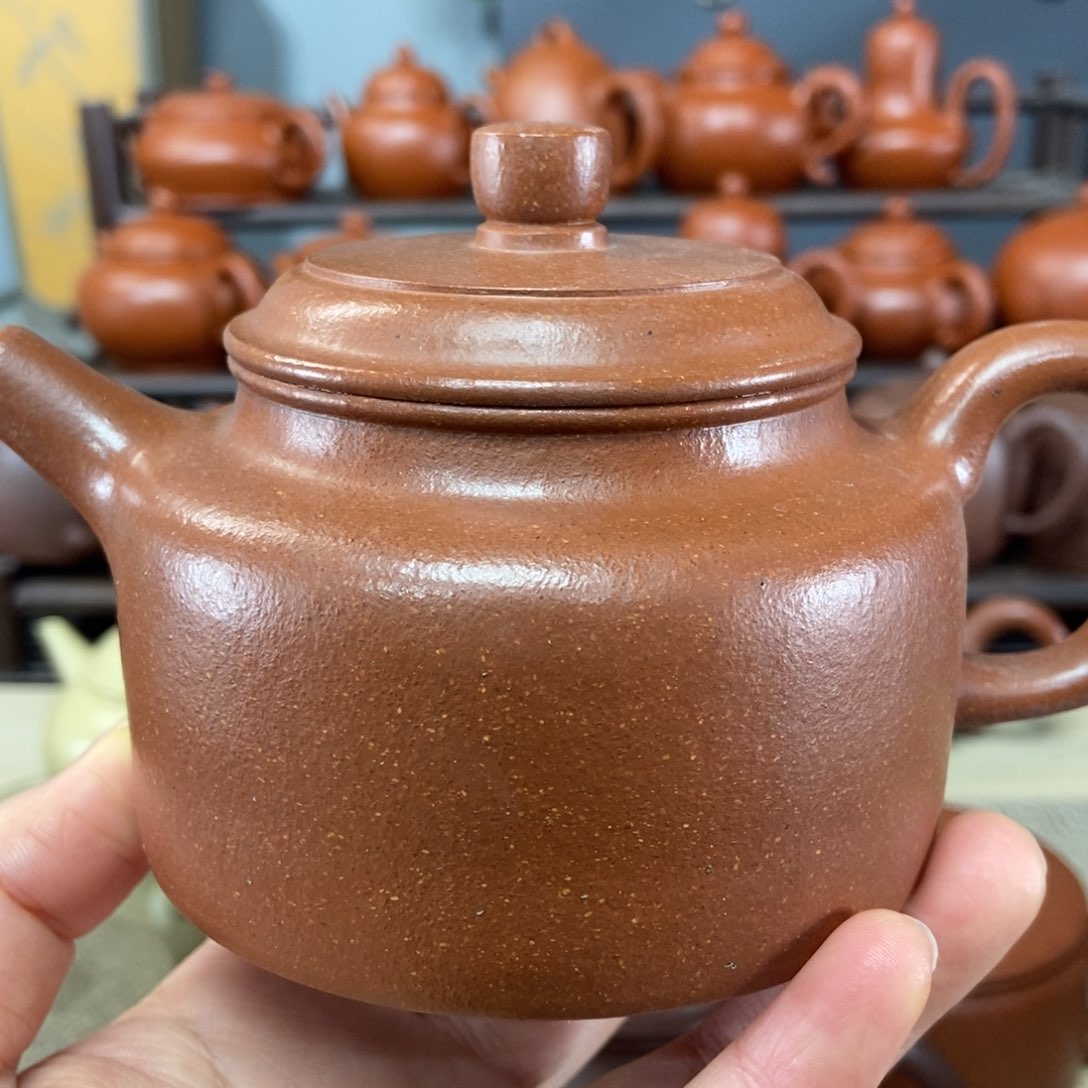 紫砂茶壶邻**哥全手工制作工艺流程原料