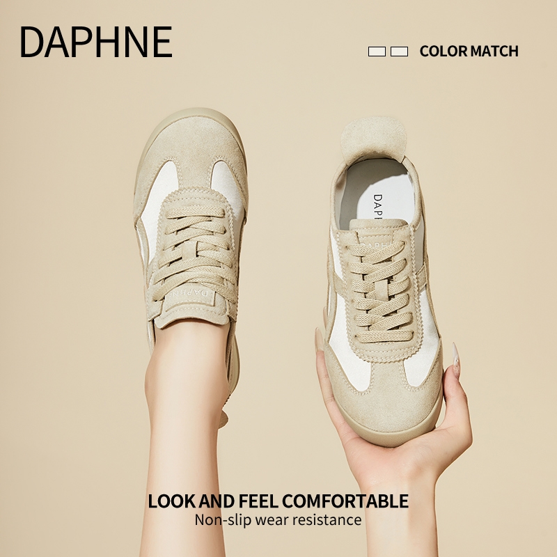 达芙妮德训鞋女2025春季爆款透气百搭阿甘鞋运动鞋休闲板鞋女鞋