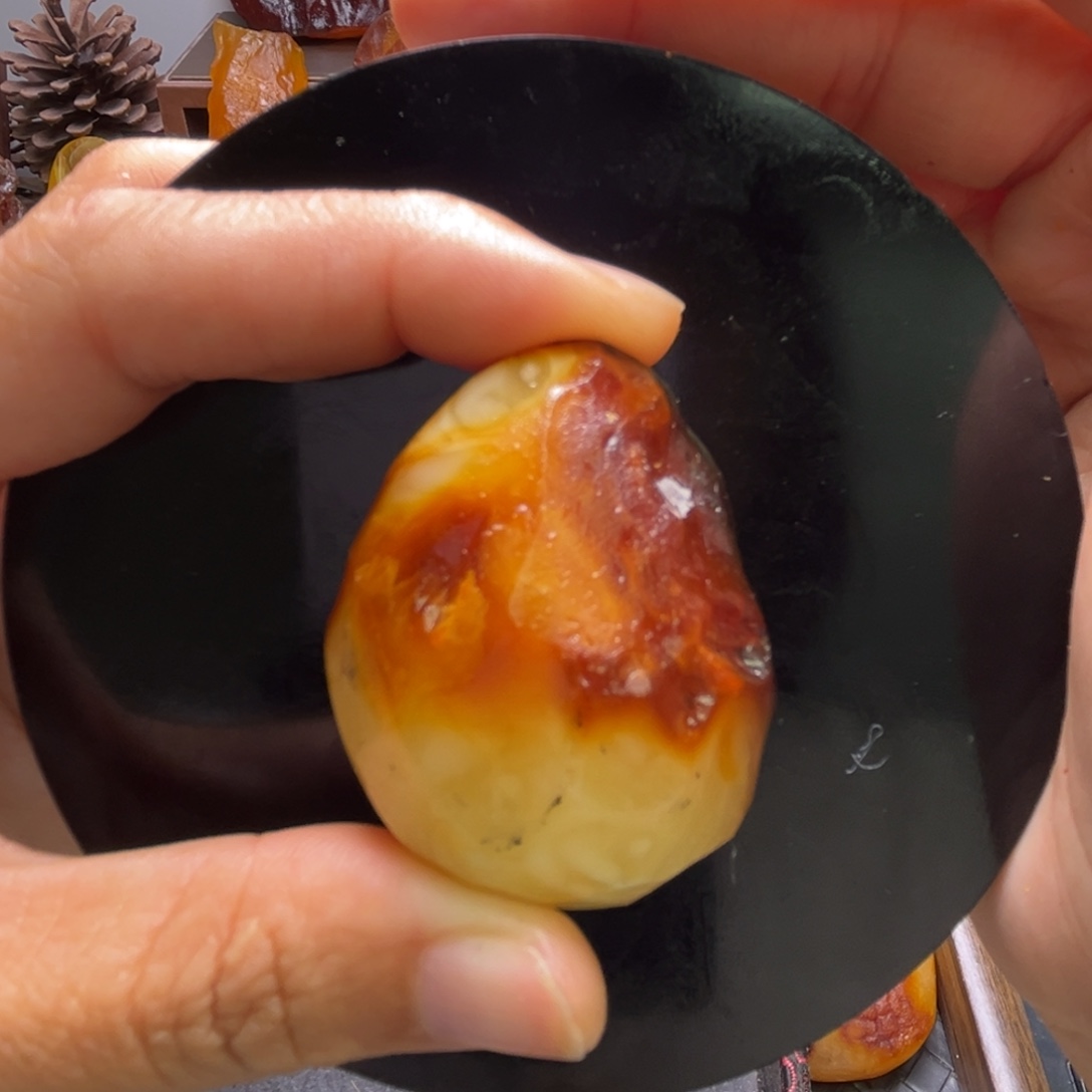博***定制琥珀未镶嵌琥珀蜜蜡原石定制有瑕