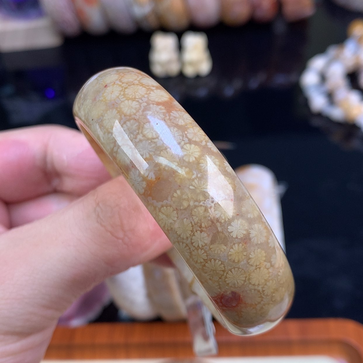 【闪购商品】颈饰未镶嵌硅化珊瑚（珊瑚玉）20号53.7圈雏菊