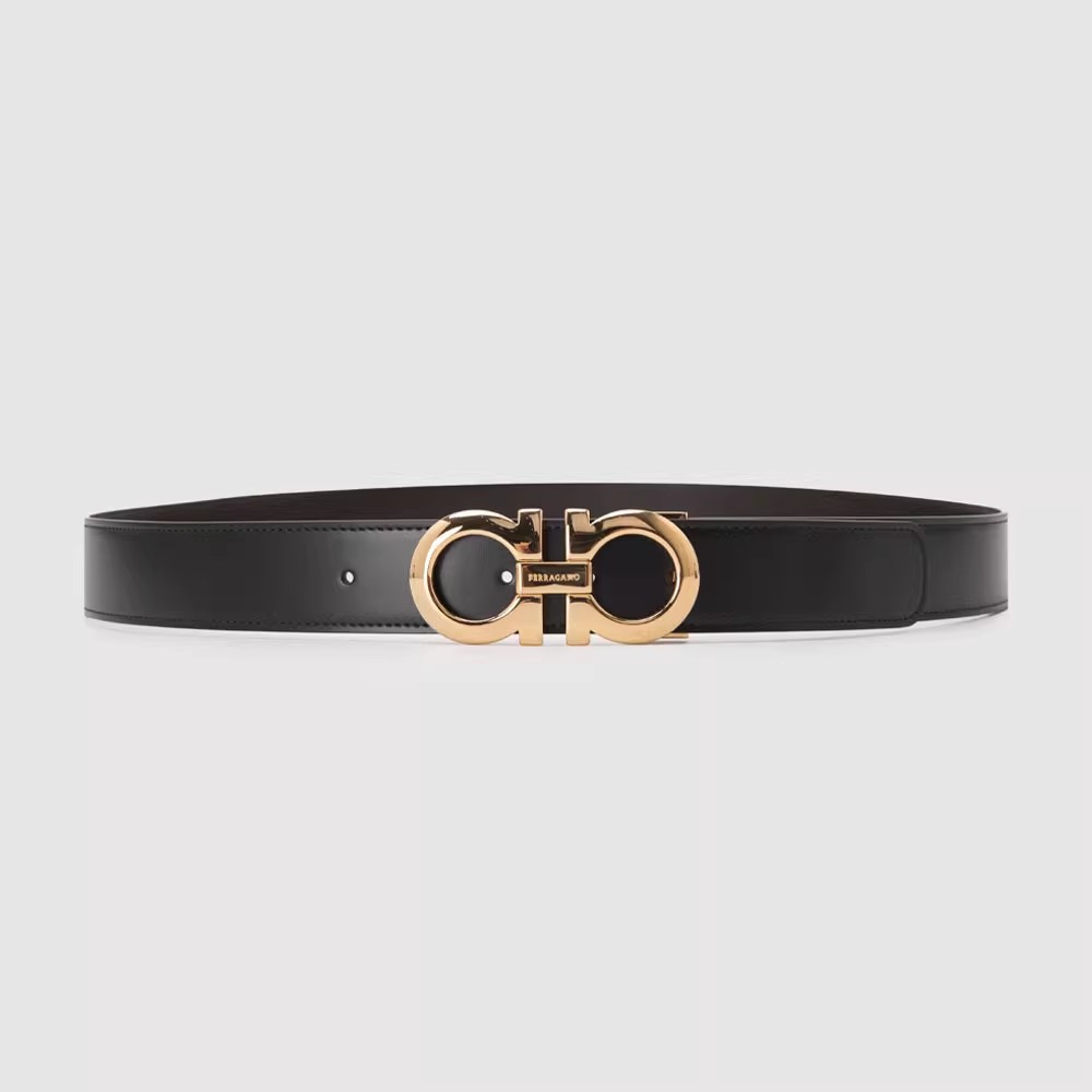 FERRAGAMO菲拉格慕牛皮金属头男腰带675542586940/047