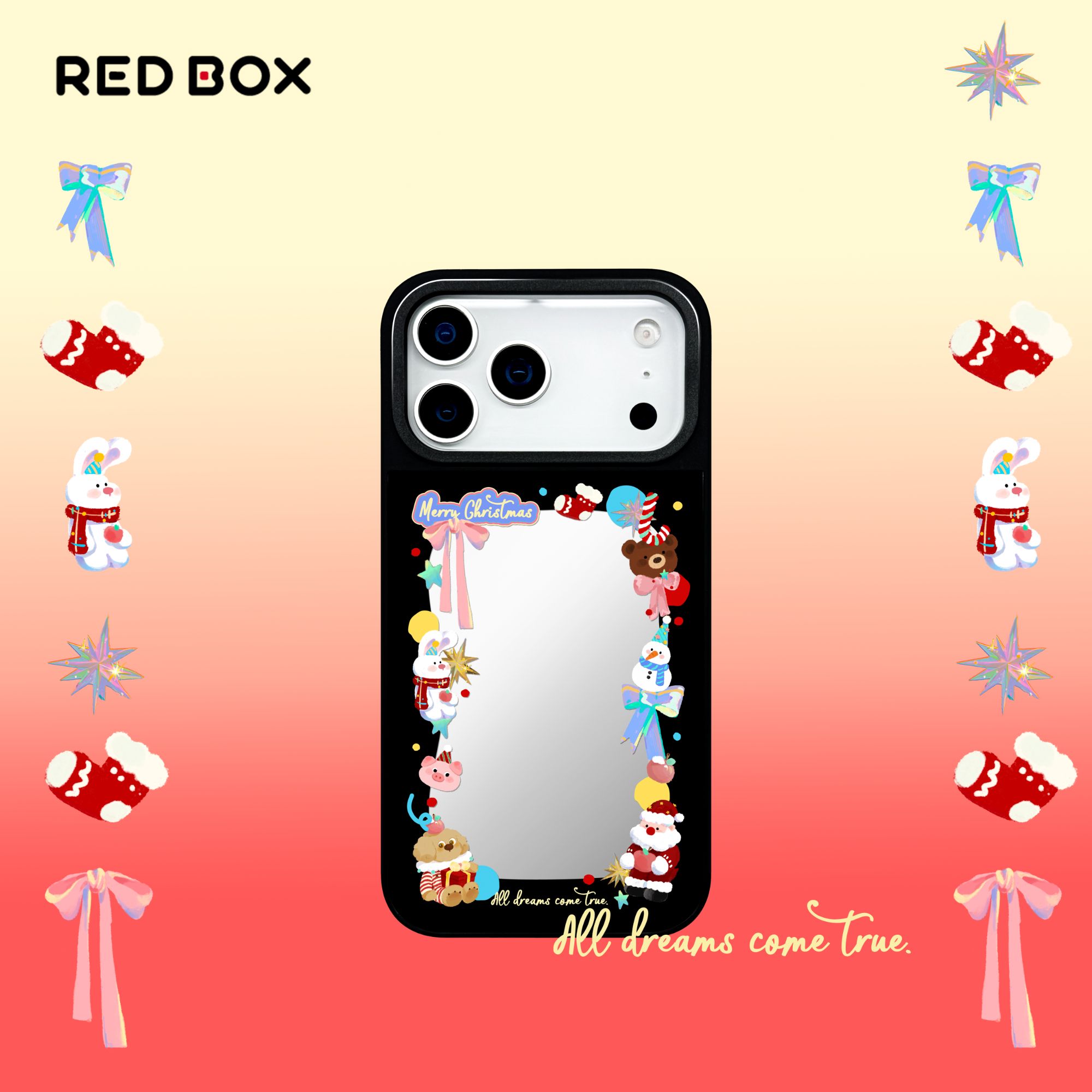 REDBOX“橱窗-镜面”圣诞手机壳磁吸保护防摔适用苹果iPhone16/17