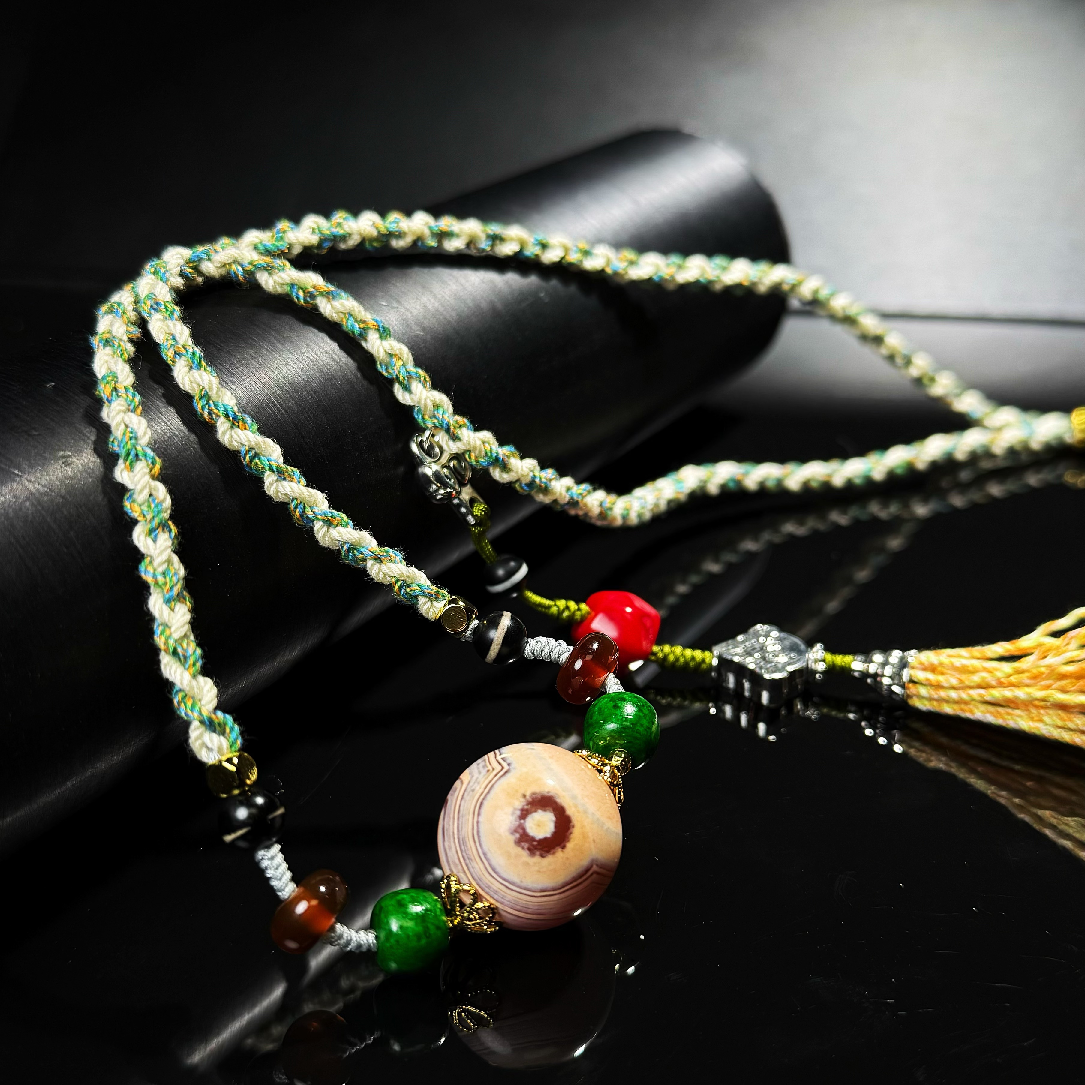 SJ482 冈仁波齐神秘的力量/圆珠锁骨链