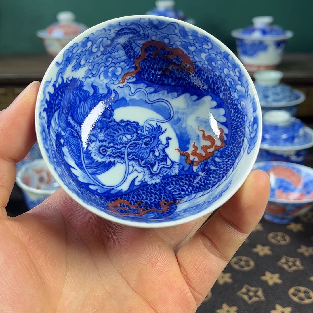 瓷片自成堂景德镇手工手绘