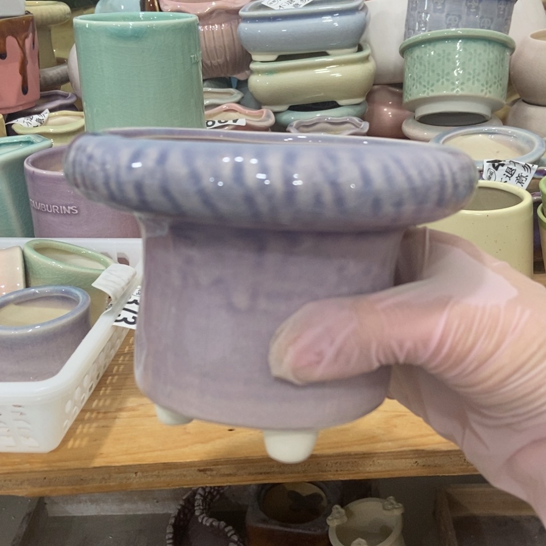 红陶高温陶瓷花盆