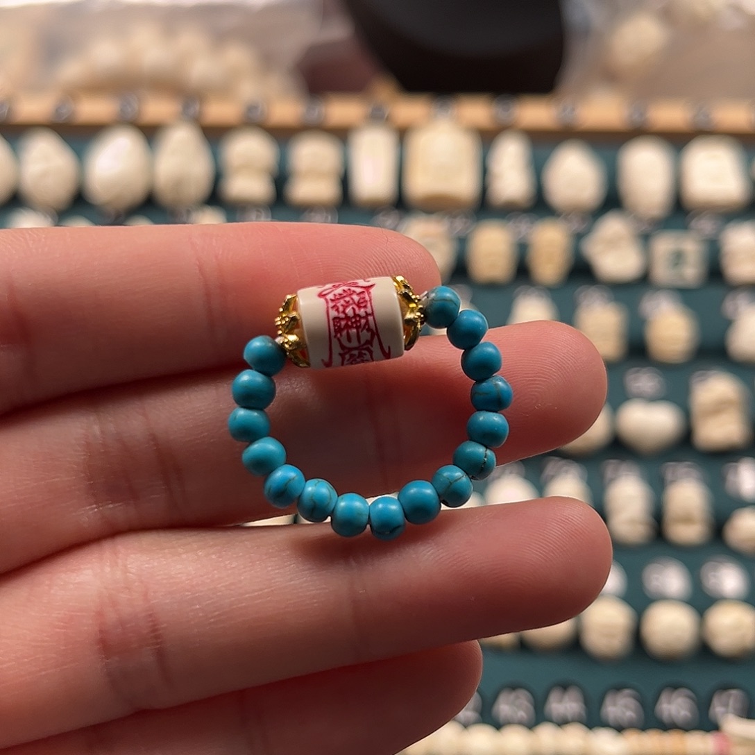 摩***女吊坠猛犸象牙猛犸戒指