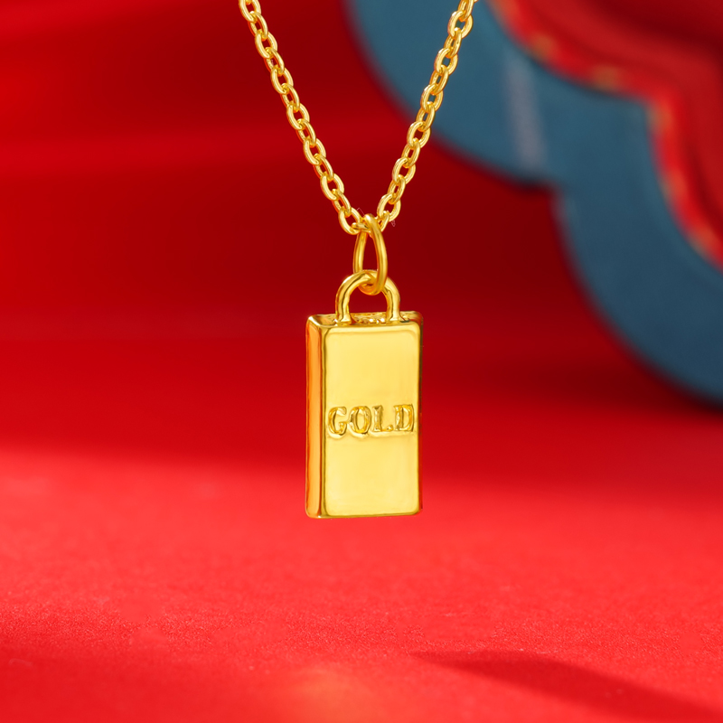 【思思专享】足金999投资金 暴富金砖 BP 90239 （赠合金链）