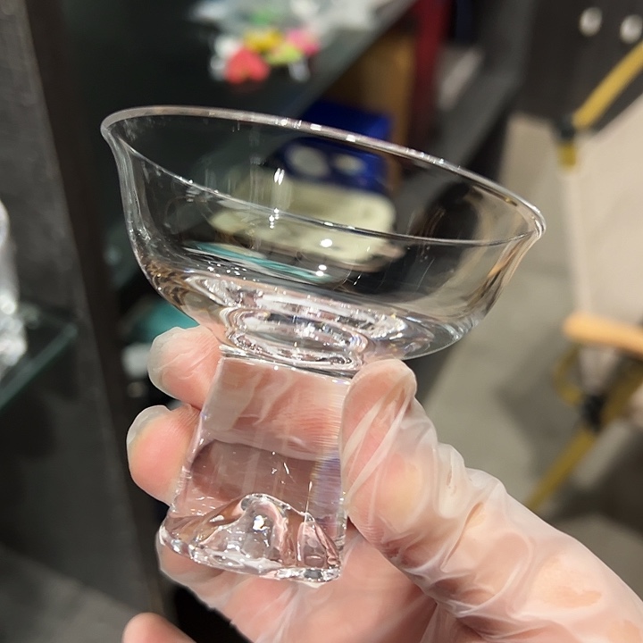 雪山杯 水晶茶杯2支 