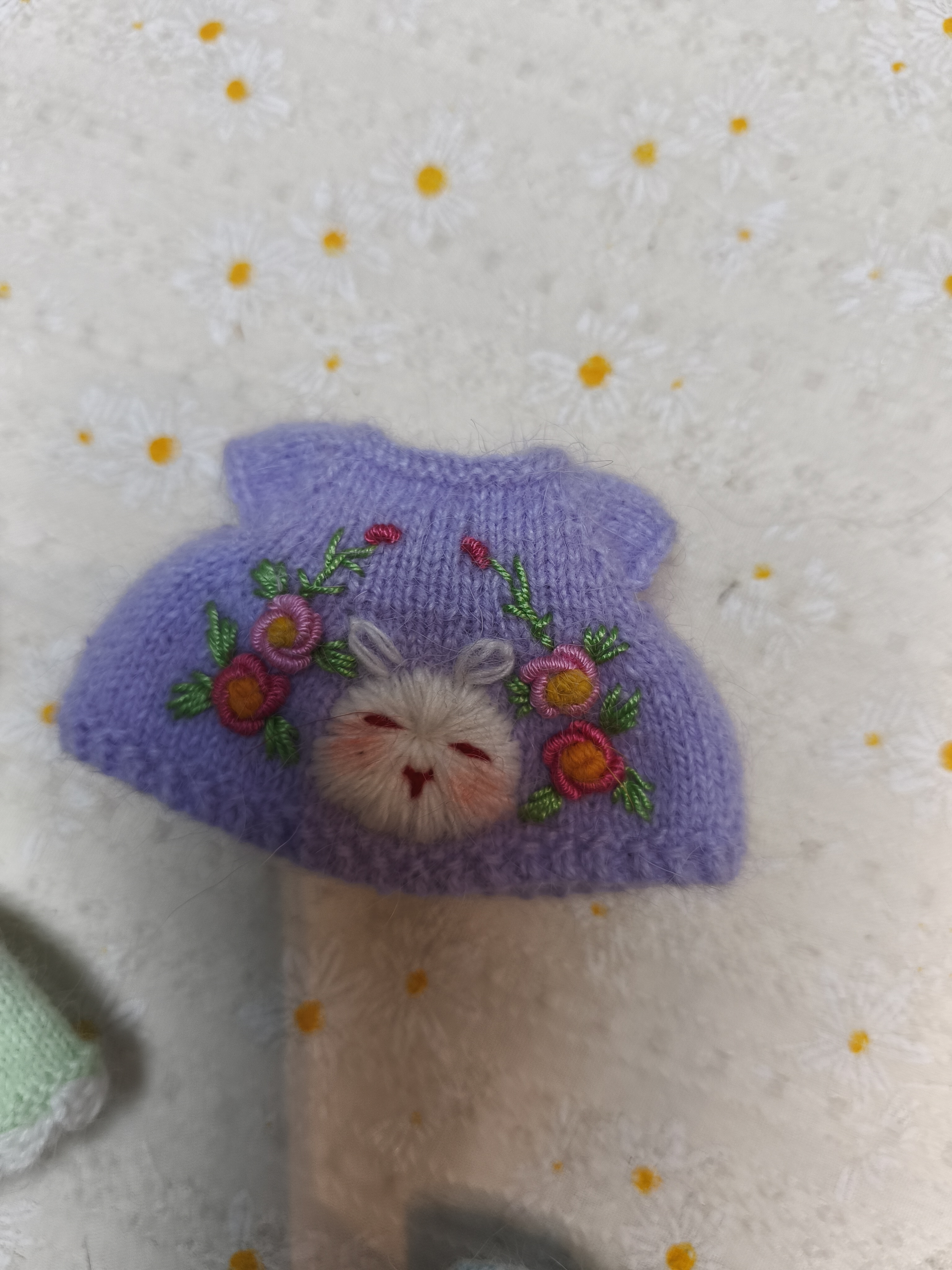 手工棒针编织小衣服毛线玩偶直播间选款