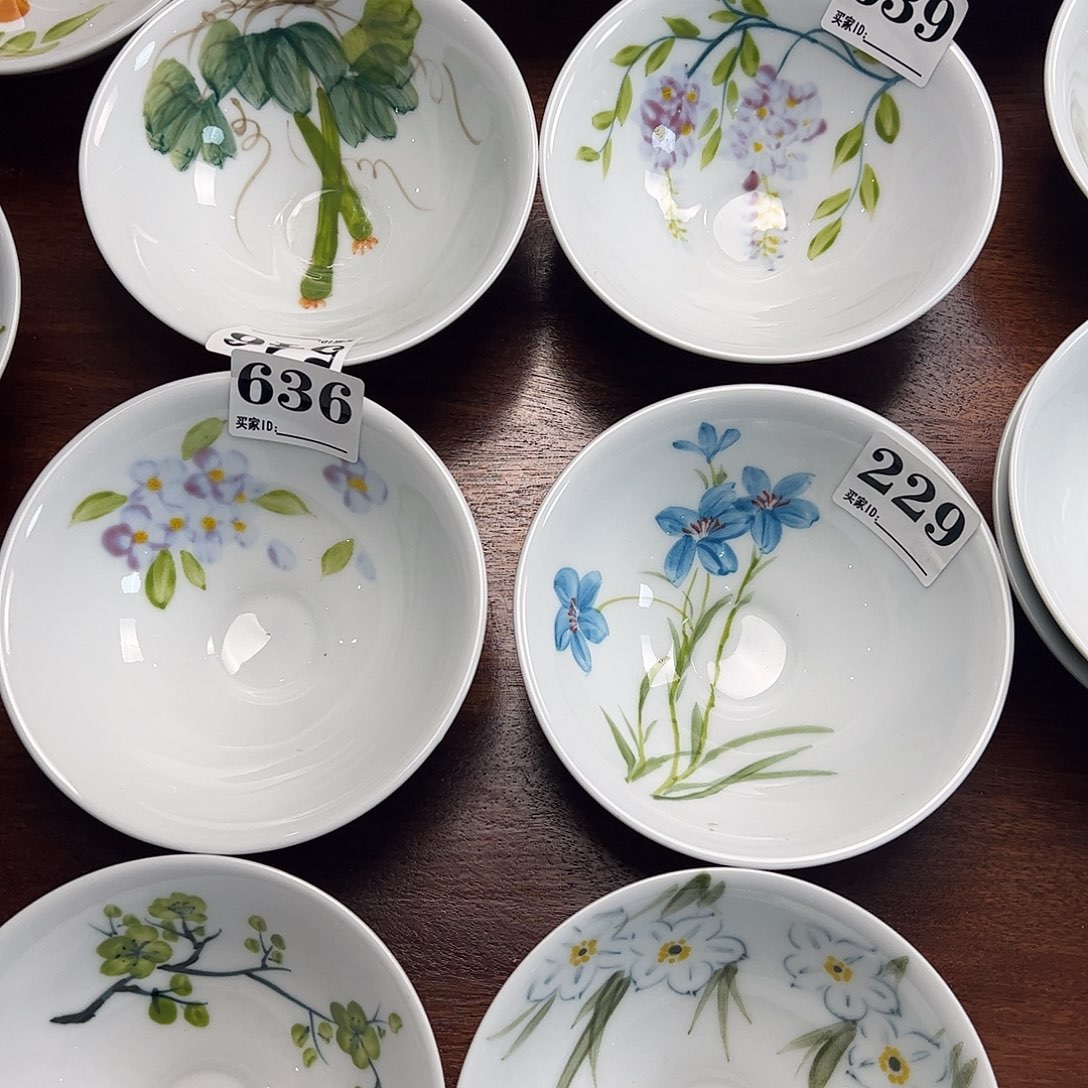 瓷片景德镇陶瓷手工手绘制作