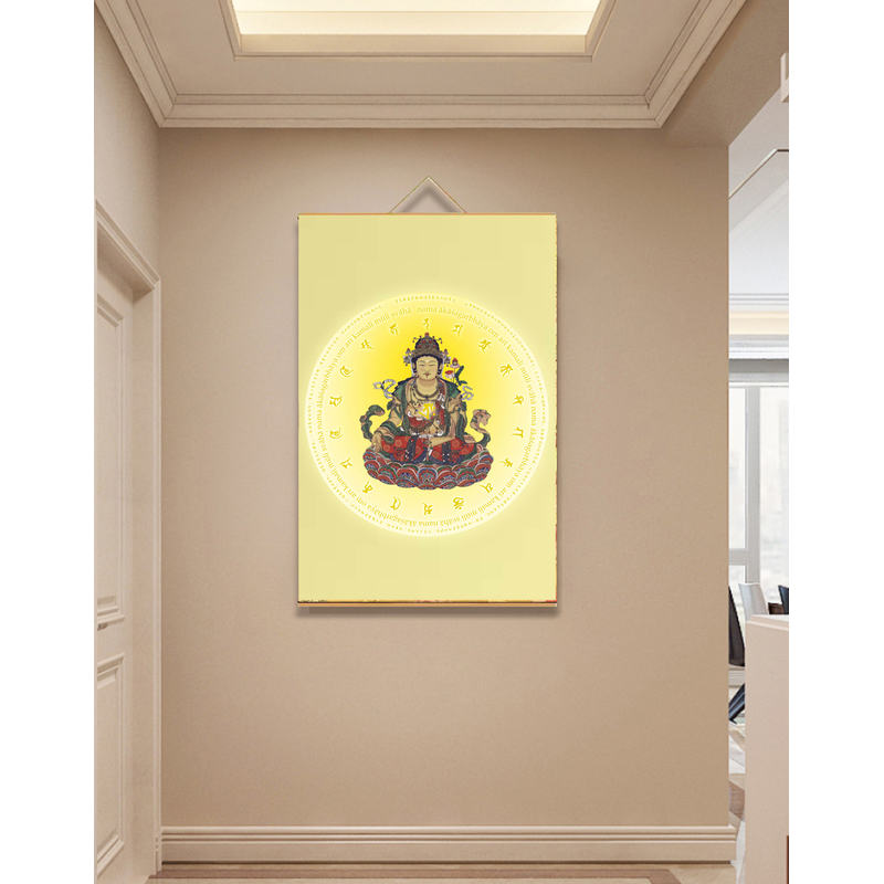 [182虚空藏]60x90cm现代简约挂轴装饰画办公室家居装饰画