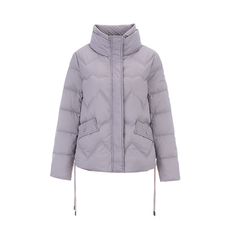 Y070时尚轻盈感白鸭绒防风泡芙羽绒服女2025冬54GZ1B0007