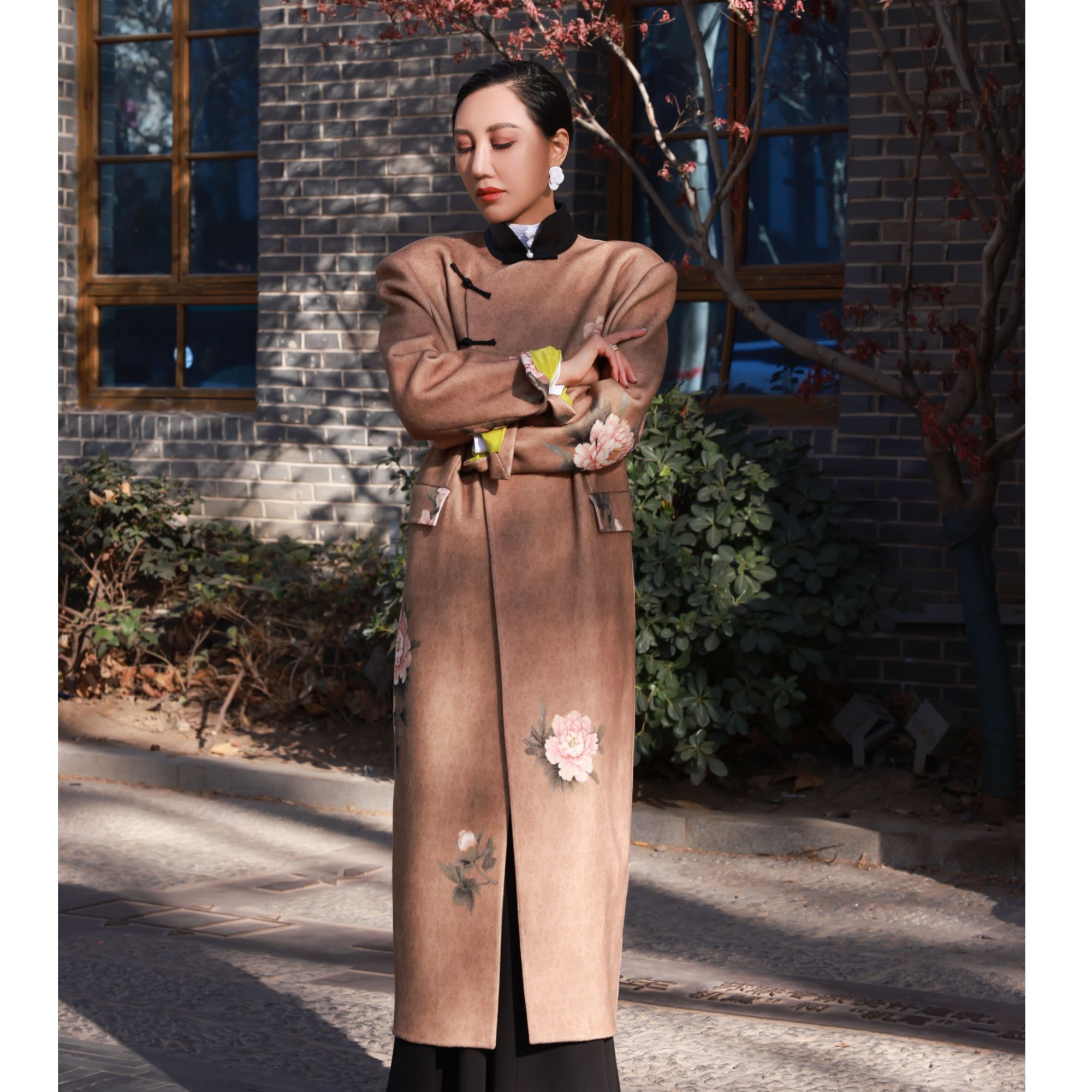 【Do.Fashion欧阳】“蒋云”开运系列中式气质款手工盘扣大衣外套秋冬