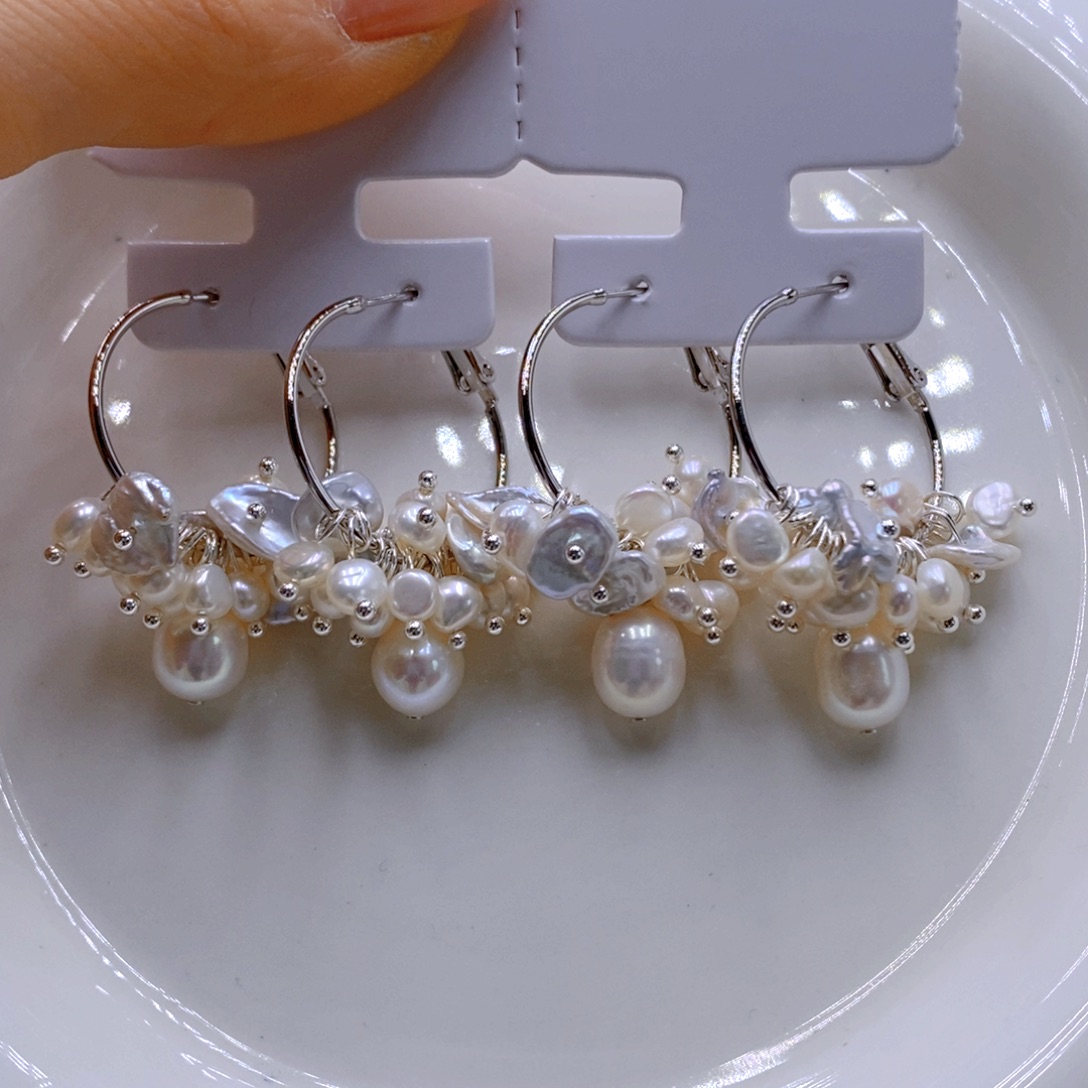 项链合金淡水珍珠