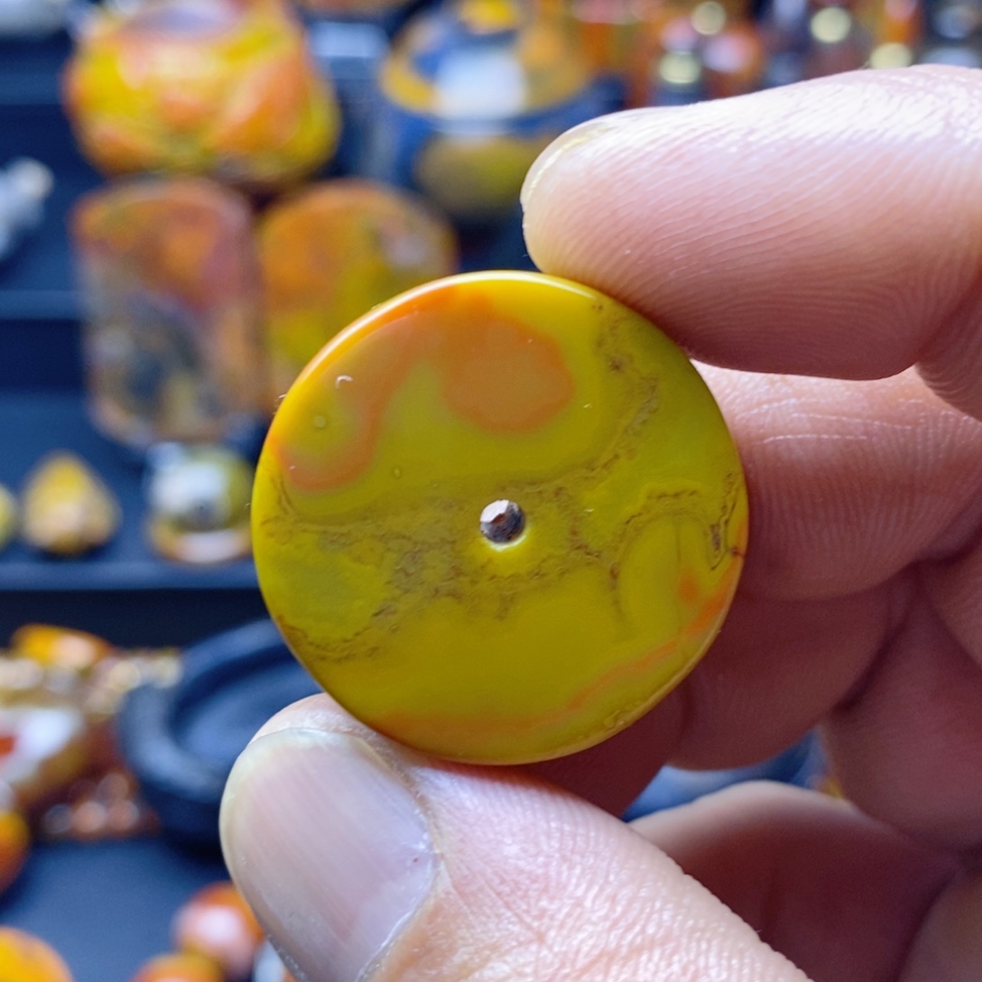 冷***鱼玛瑙/玉髓未镶嵌颈饰