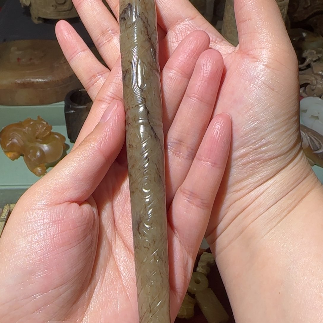 和田玉未镶嵌挂件吉*