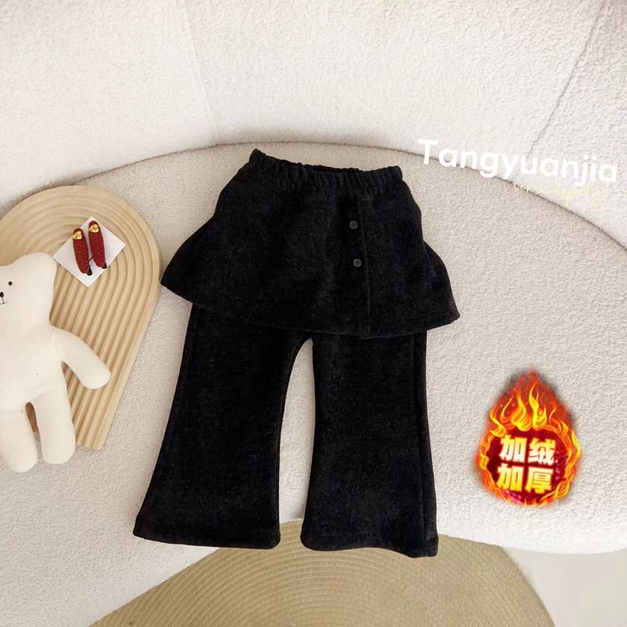 GP汤圆童装【年度爆款~裤裙叠穿】冬季假两件加绒裤（年货） YA-3581