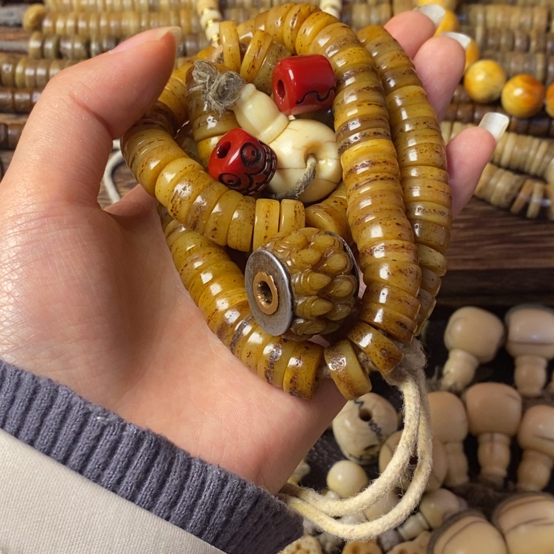 牛骨手串/手链藏传“牛嘎108”