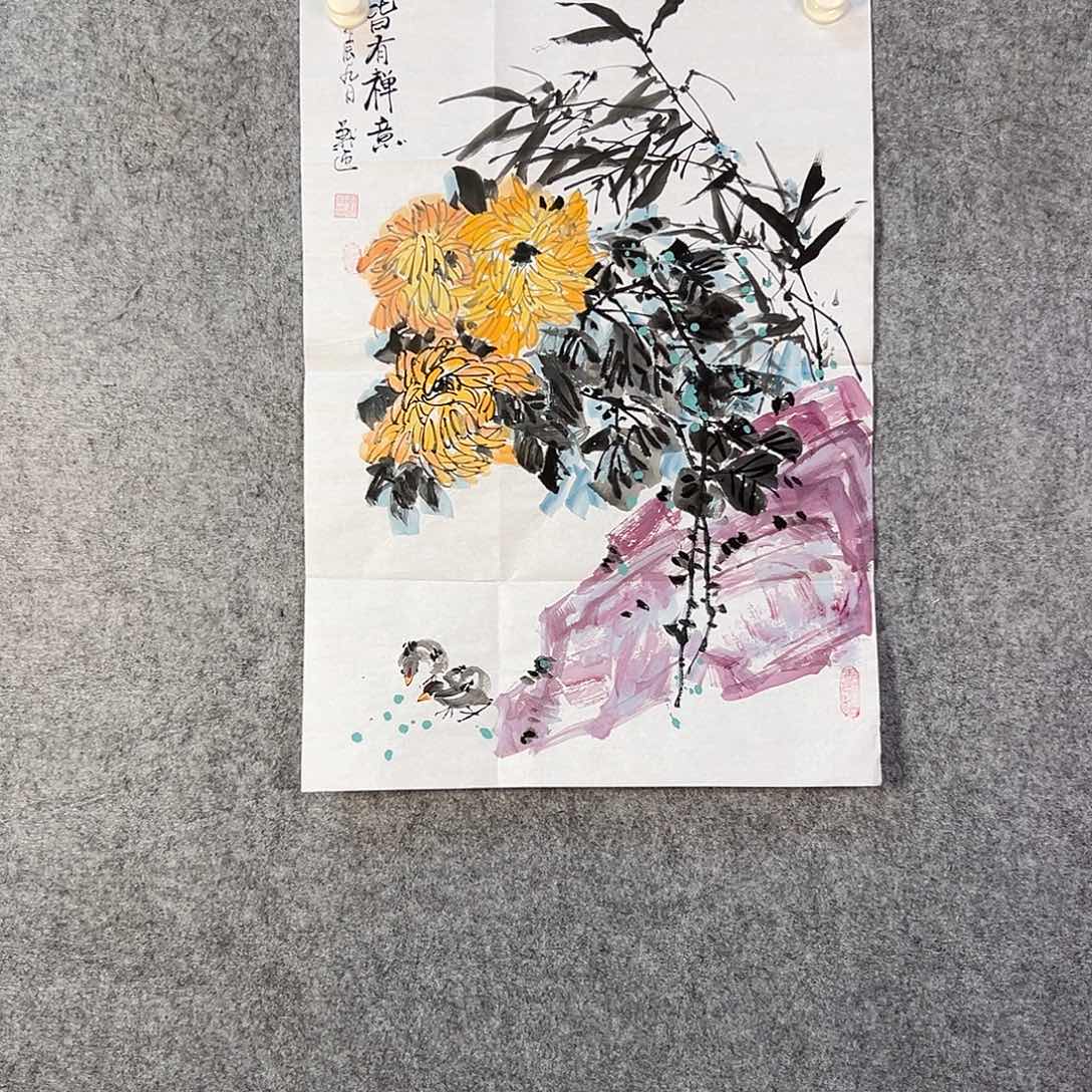 国画775 牡丹等植物生长于这里