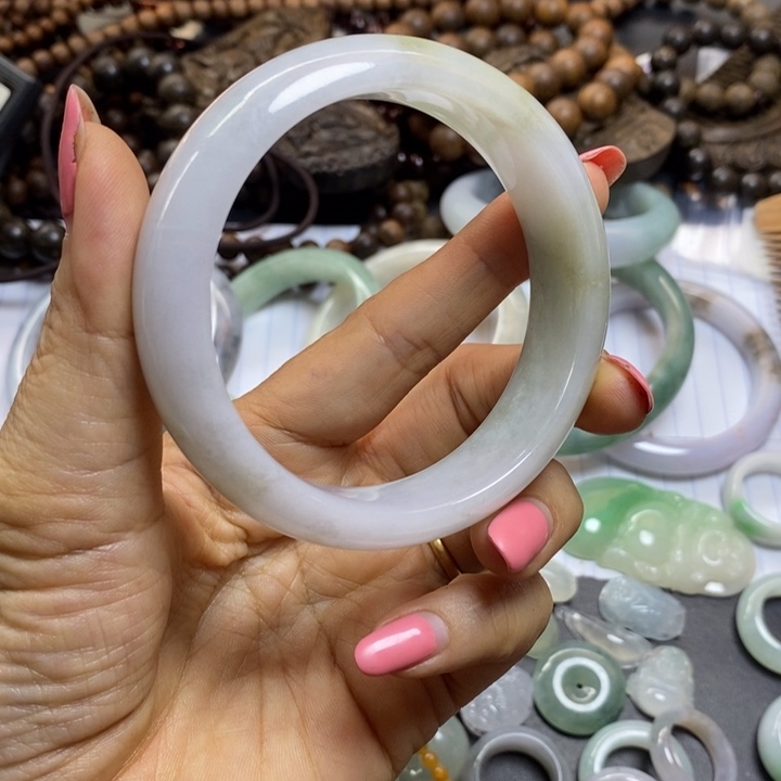 定制翡翠未镶嵌手镯58