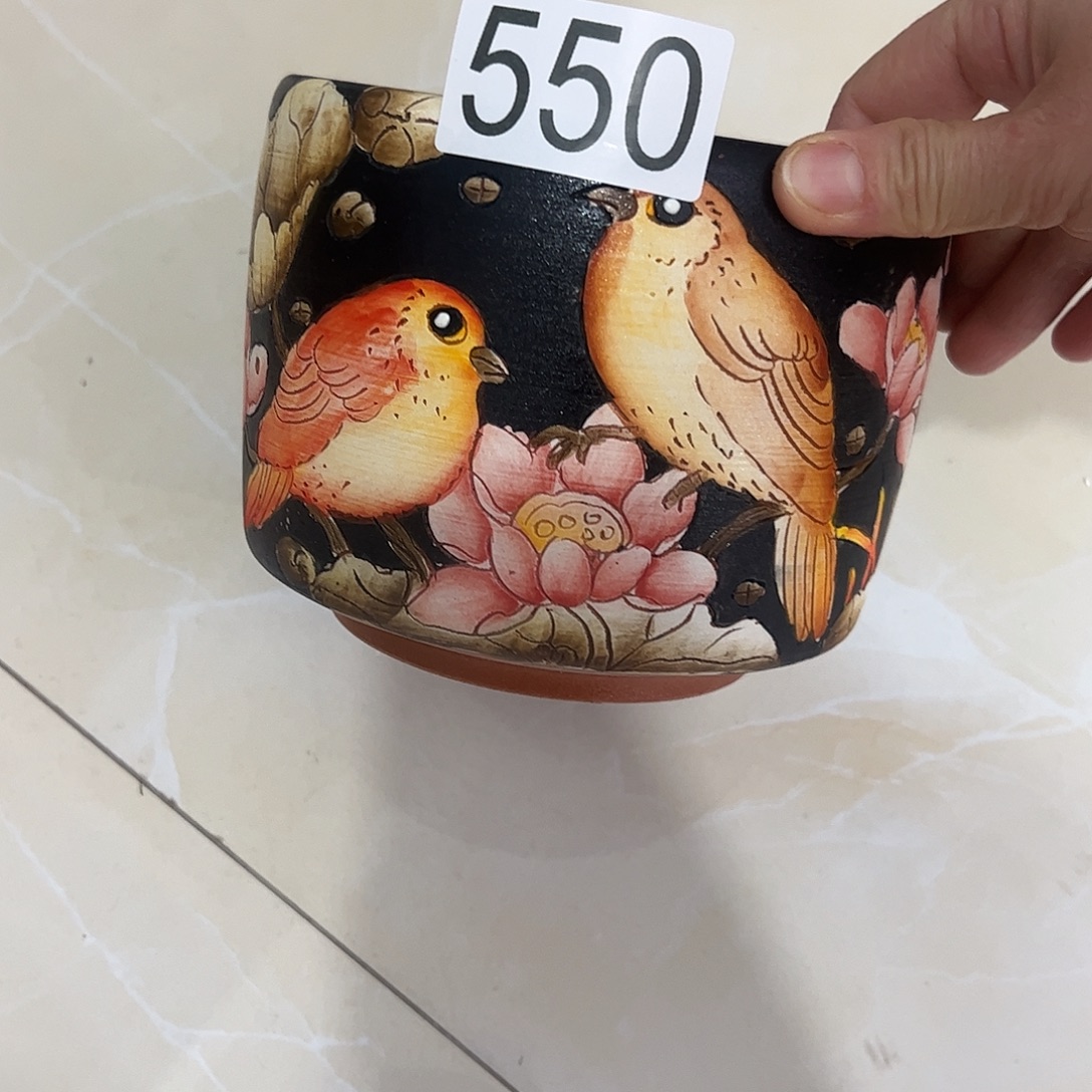 景德镇炫彩手绘口13.5高12