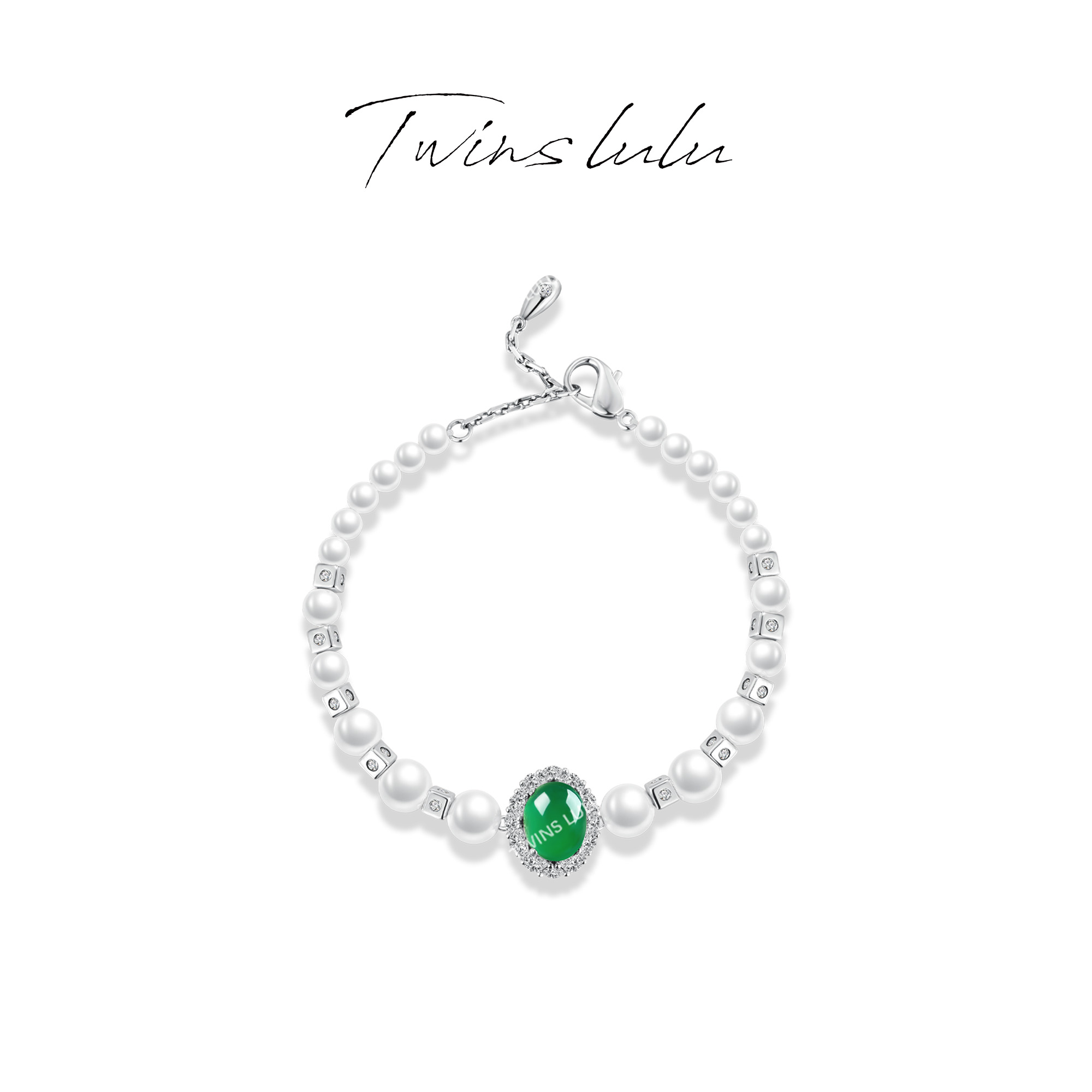 AIAX 925银 镀K金 轻奢气质时尚百搭设计师珠珠手链TSS7725