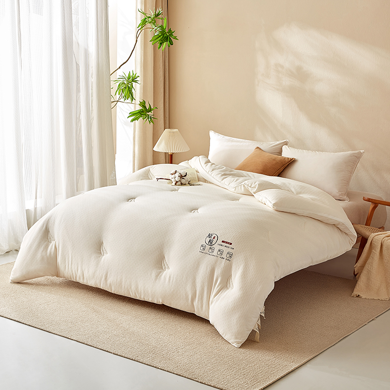 新款A类55%提花大豆被被子被芯针织秋冬被加厚柔软单人学生宿舍