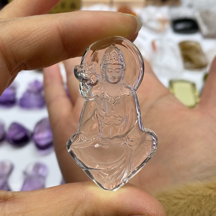 水晶颈饰未镶嵌六**生定制