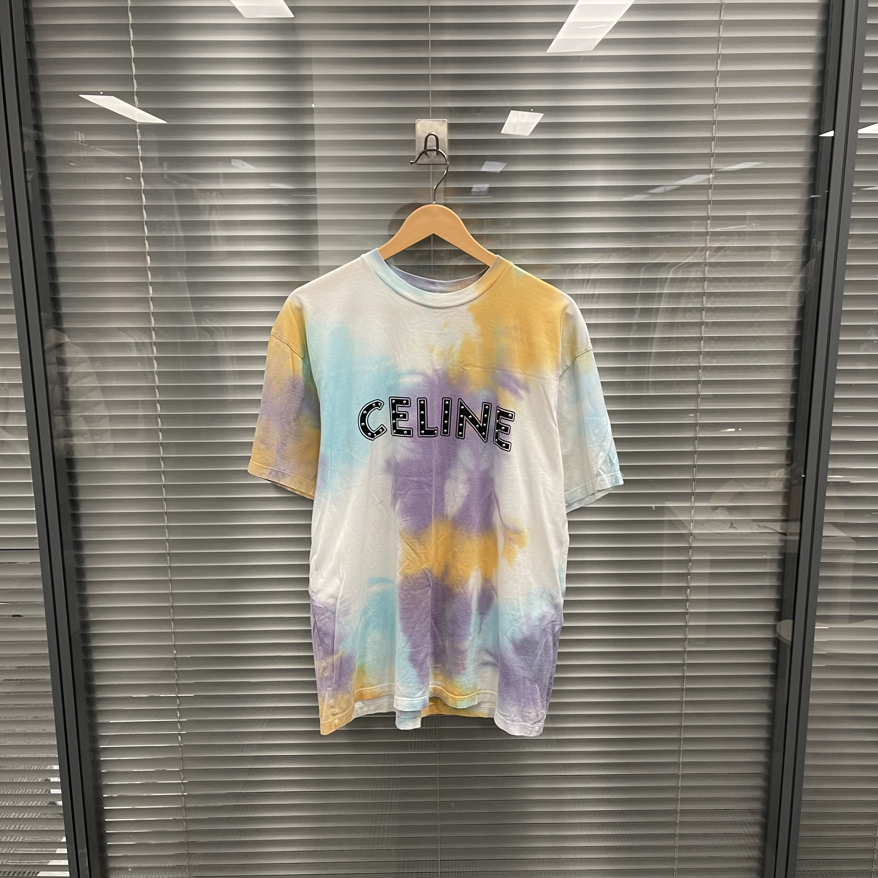 99新 Celine/思琳 Celine/赛琳 扎染铆钉短袖 m码 99新 #10307