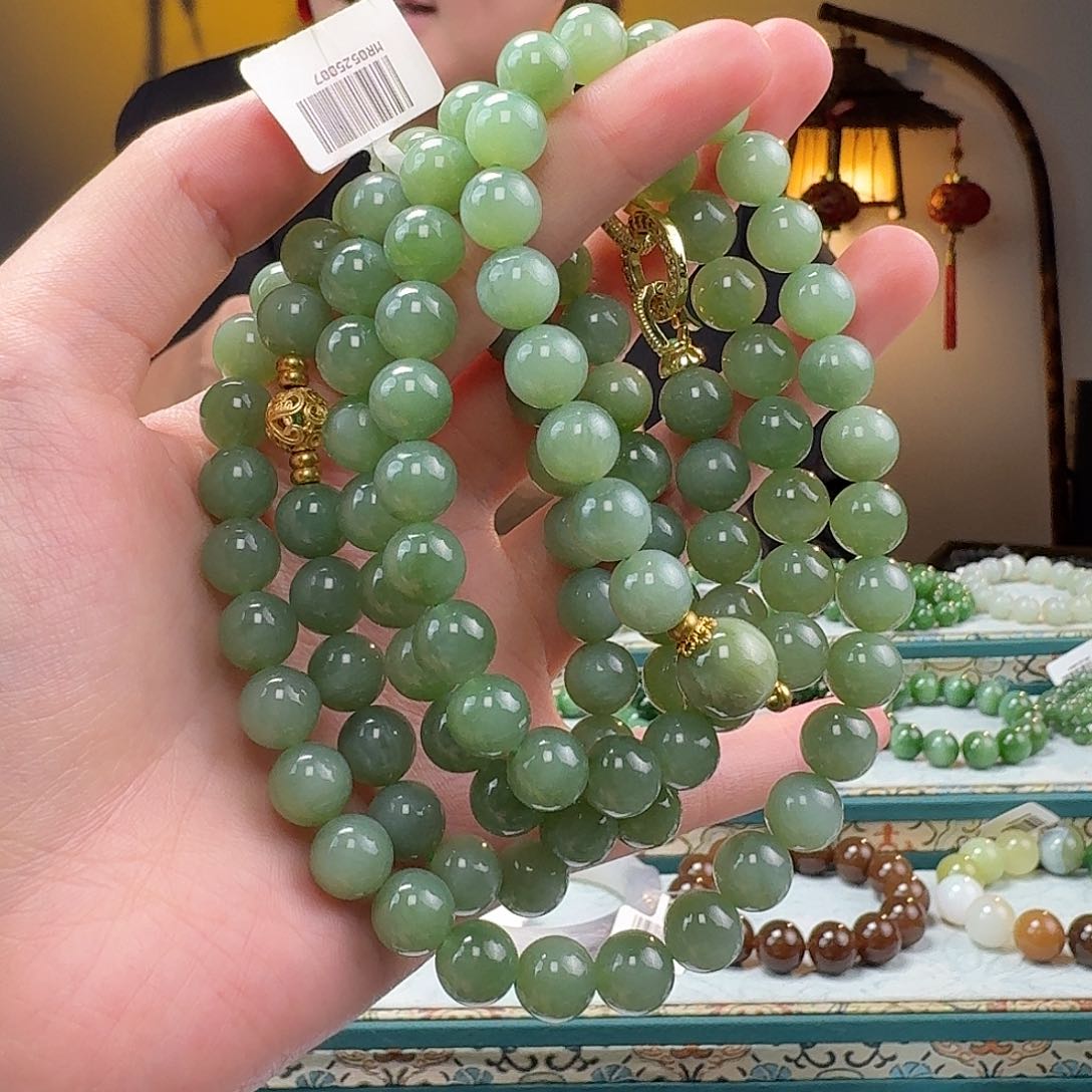 和田玉手串未镶嵌