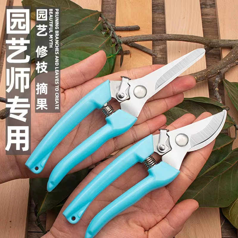 不锈钢剪刀树枝粗枝摘果剪修枝剪花艺剪花椒嫁接省力树剪修花剪子