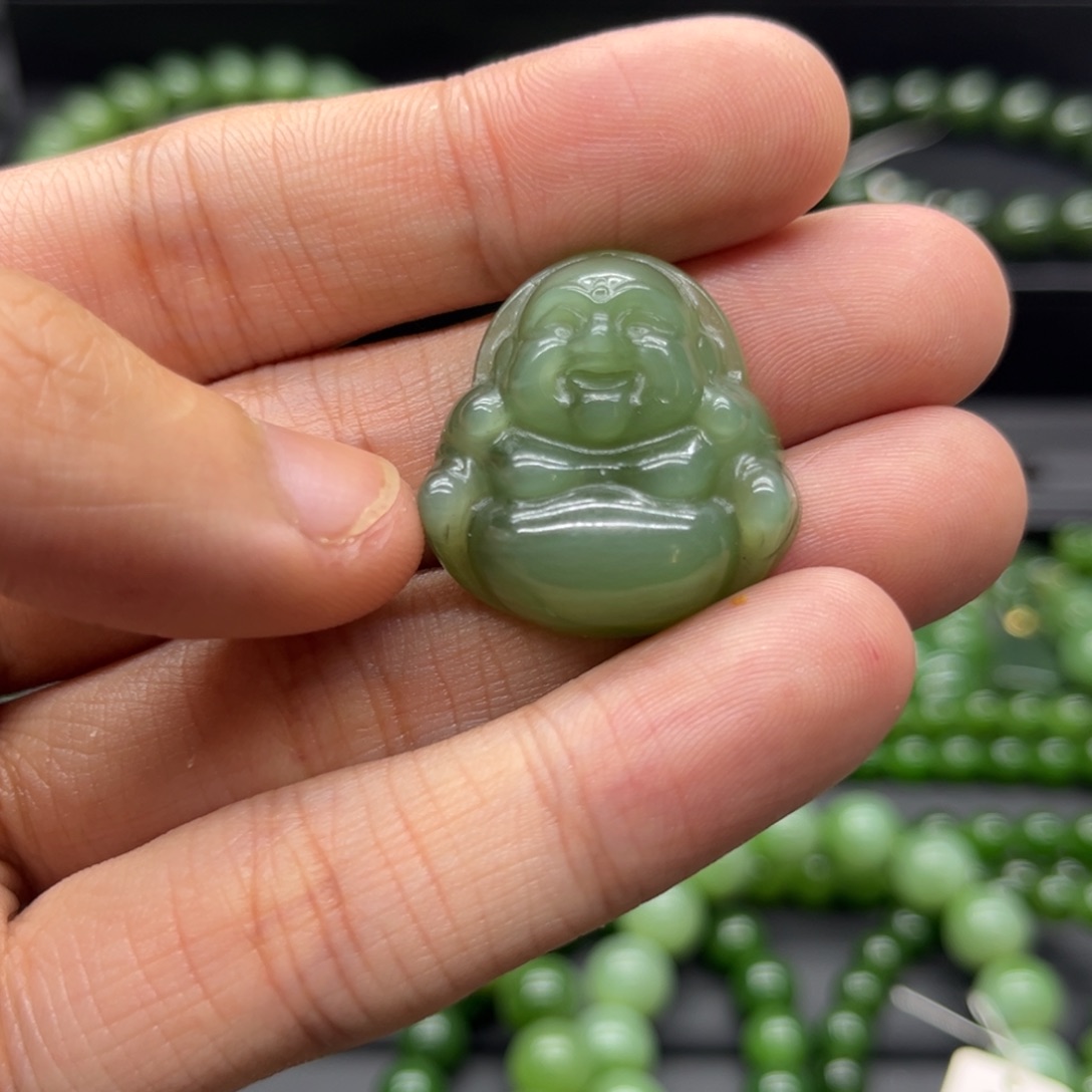 和田玉（碧玉）吊坠未镶嵌小****?