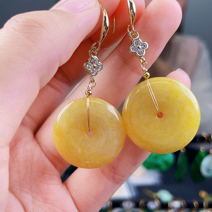 翡翠耳饰未镶嵌饰品